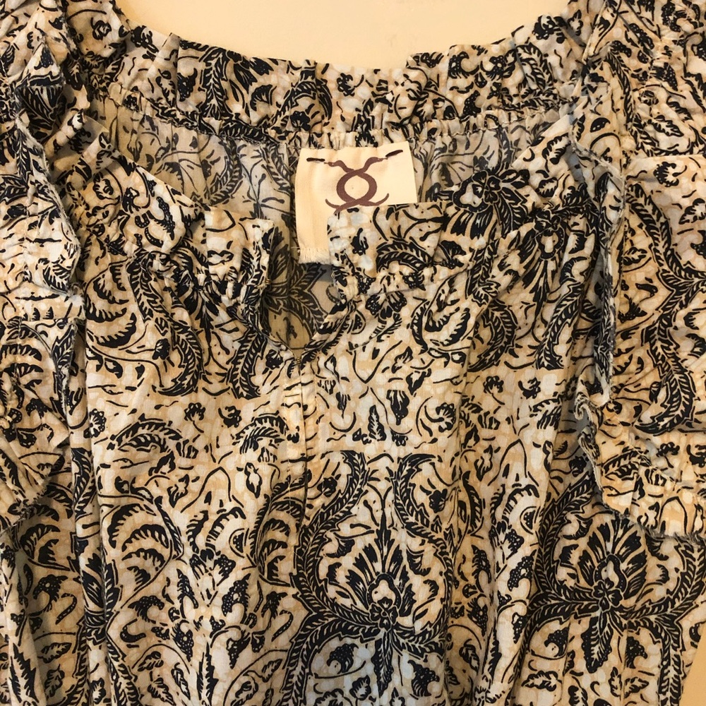 Figue Gianna Dress Mini Tassels Ruffle Boho Dummer Lotus Batik Sand XL - Picture 5 of 13